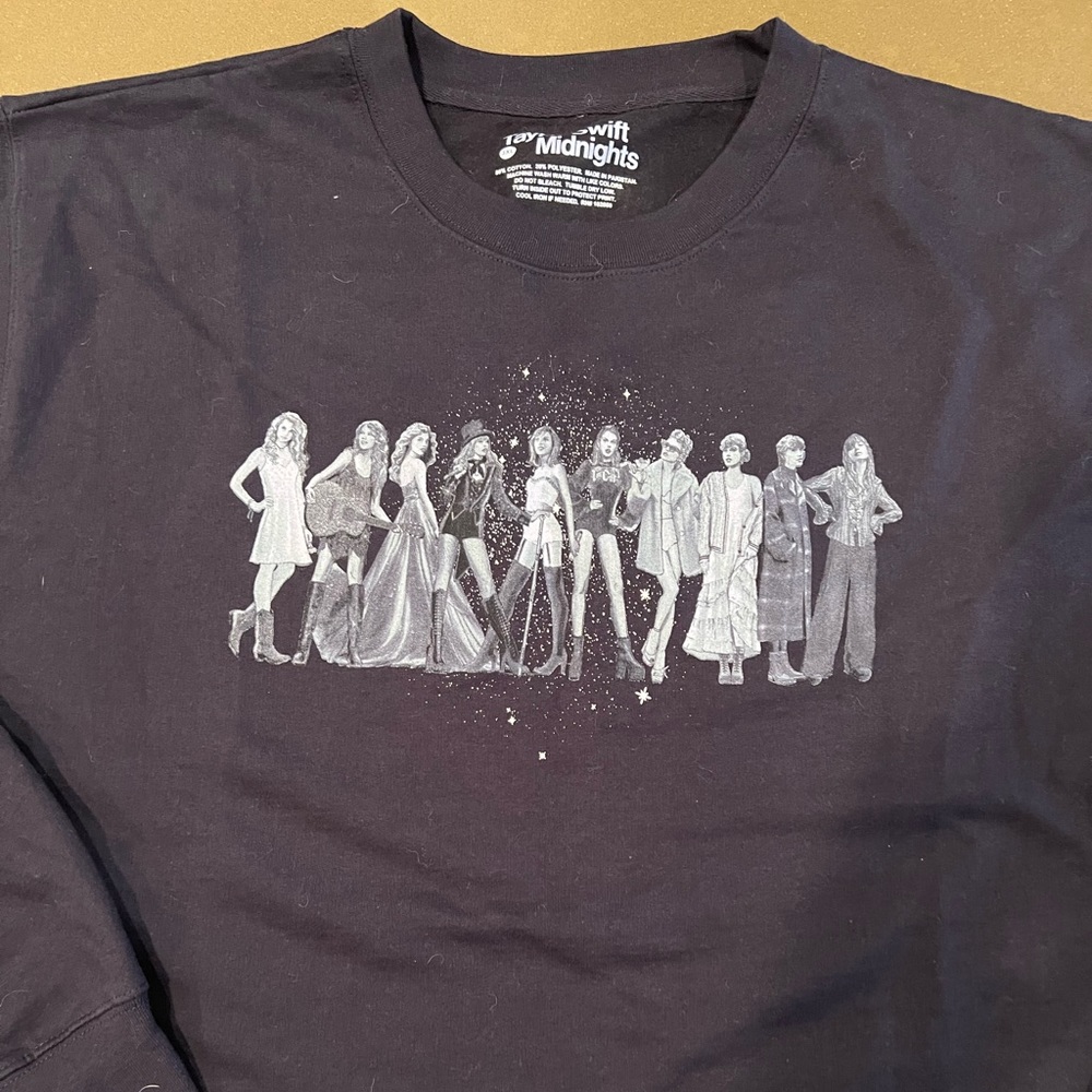NEW Taylor Swift Eras crewneck sweatshirt 3x navy blue